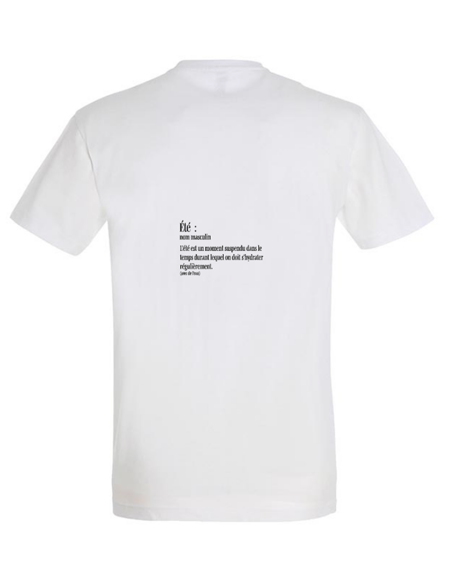 Tee-shirt "DEFINITION DE L'ETE" blanc