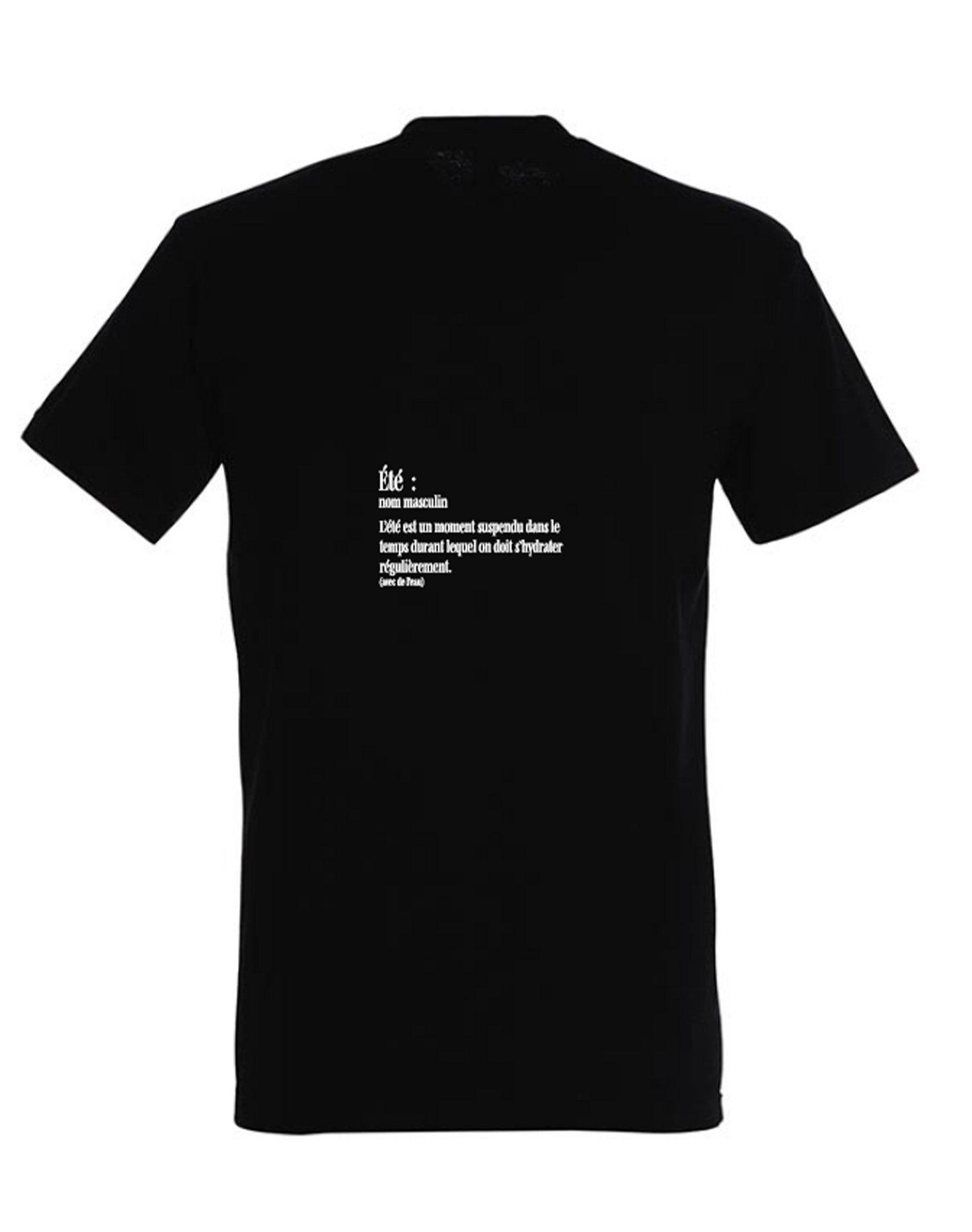 Tee-shirt "DEFINITION DE L'ETE" noir