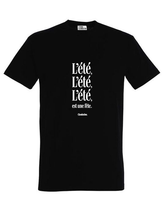 Tee-shirt "ETE" noir