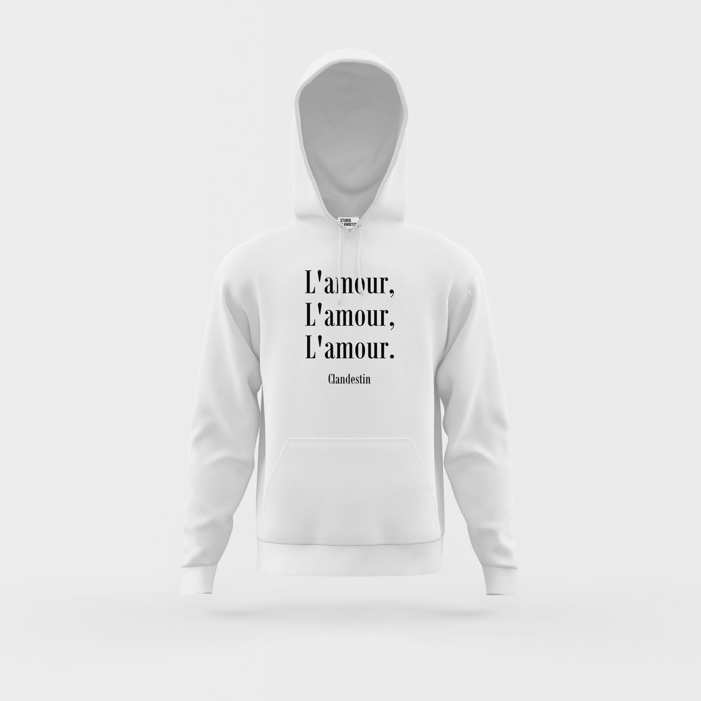 Sweat "AMOUR" Blanc