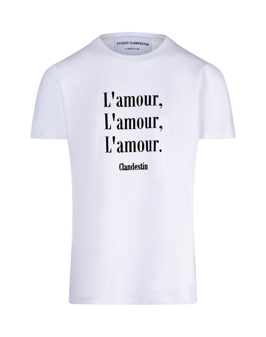 Tee-shirt "AMOUR" blanc