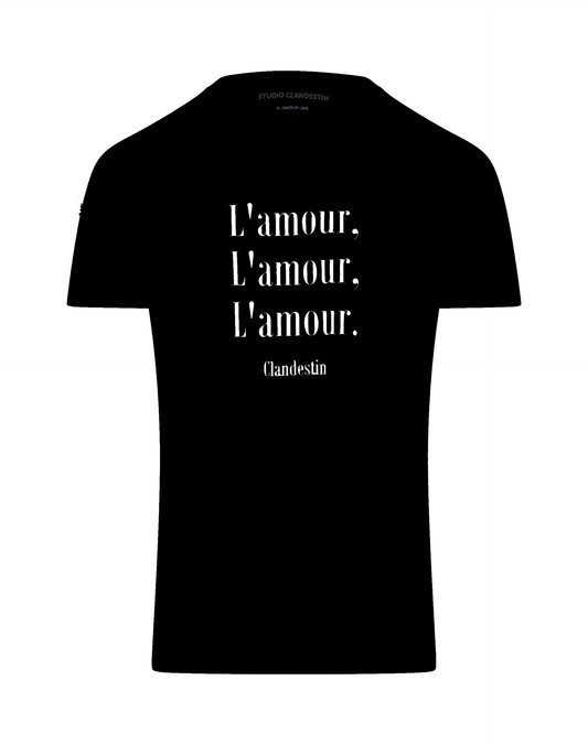 Tee-shirt "AMOUR" noir